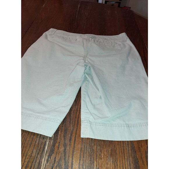 Juniors Jr Size 15 Mossimo Stretch Khaki Tan Bermuda Length Shorts with Pockets - Picture 4 of 4